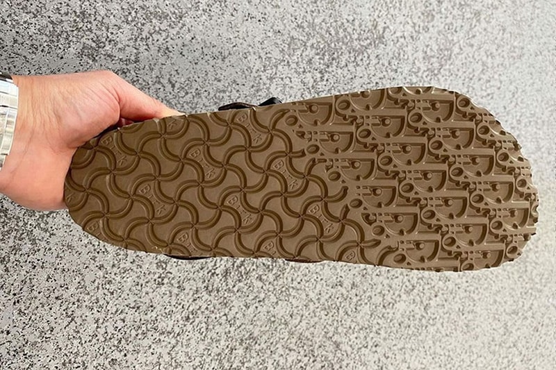Dior Birkenstock Tokio Mule Fossil Brown Footwear Shoes Collaboration