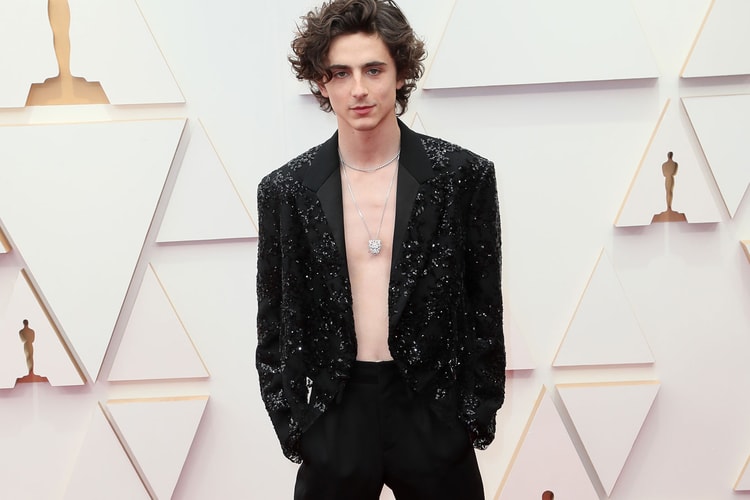 Timothée Chalamet Attends the 2022 Oscars Shirtless