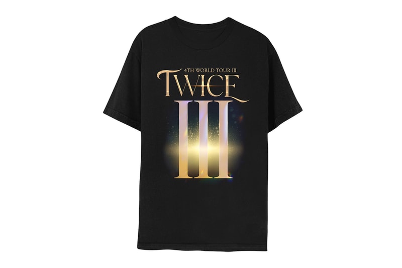 TWICE 4th World Tour Collection Merchandise Outerwear Accessories K-pop T-Shirt Black