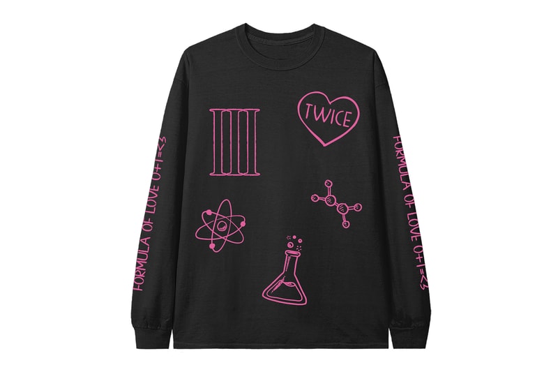 TWICE 4th World Tour Collection Merchandise Outerwear Accessories K-pop Sweatshirt Black