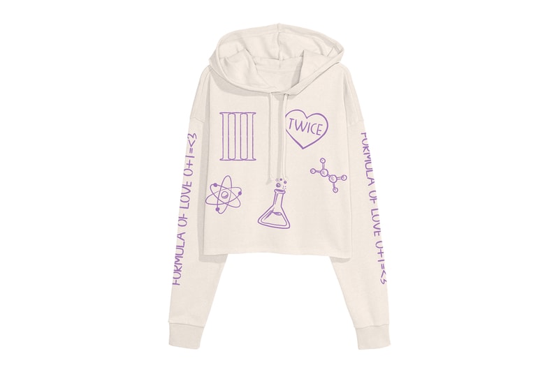 TWICE 4th World Tour Collection Merchandise Outerwear Accessories K-pop Cropped Hoodie White