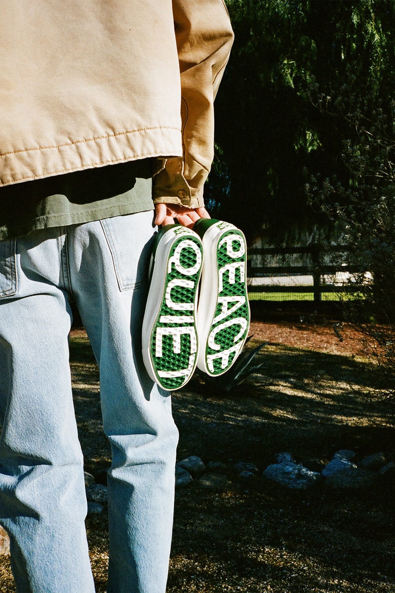 vault by vans museum of peace and quiet mopq footwear collaboration HBXWM Authentic LX Mule release date Green Outsole