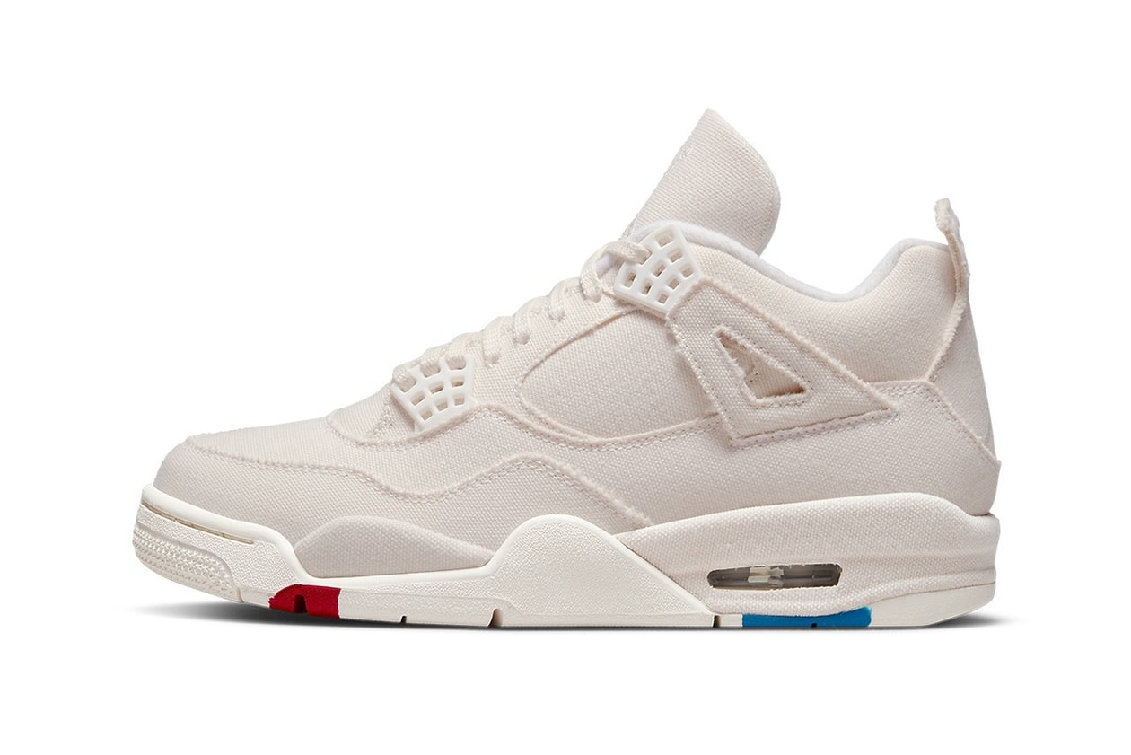 Nike Air Jordan 4 Women's Exclusives Off-White Sail Fossil Mushroom Starfish Blank Canvas