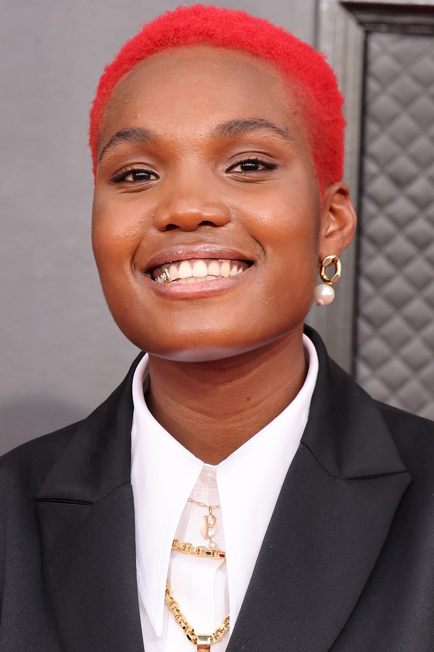 Grammys 2022 64th annual grammy awards best hair looks colors laverne cox, arlo parks, j balvin, kid laroi