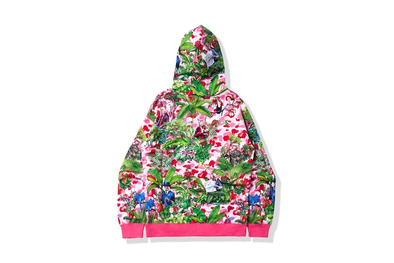 Bape a bathing ape skateboard lifestyle collection monkey 47 camo hoodie gin bottle