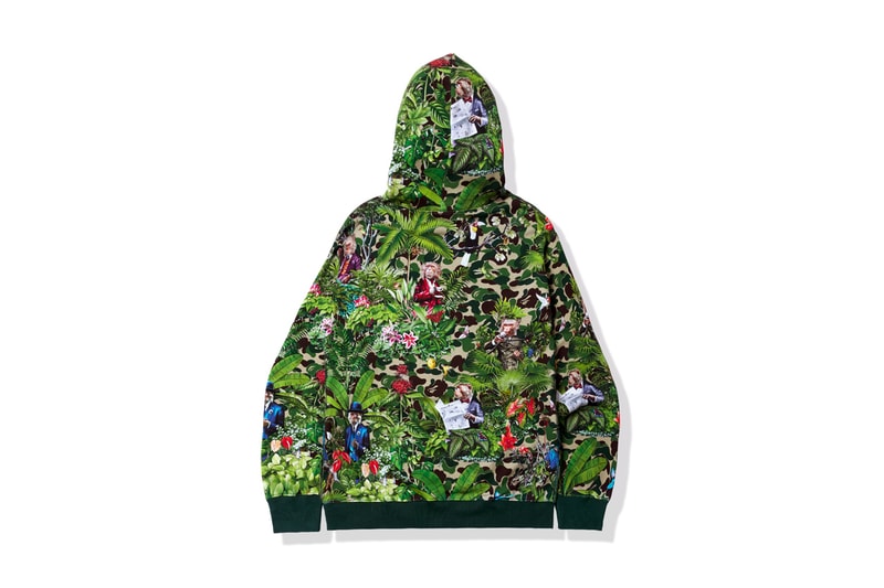 Bape a bathing ape skateboard lifestyle collection monkey 47 camo hoodie gin bottle