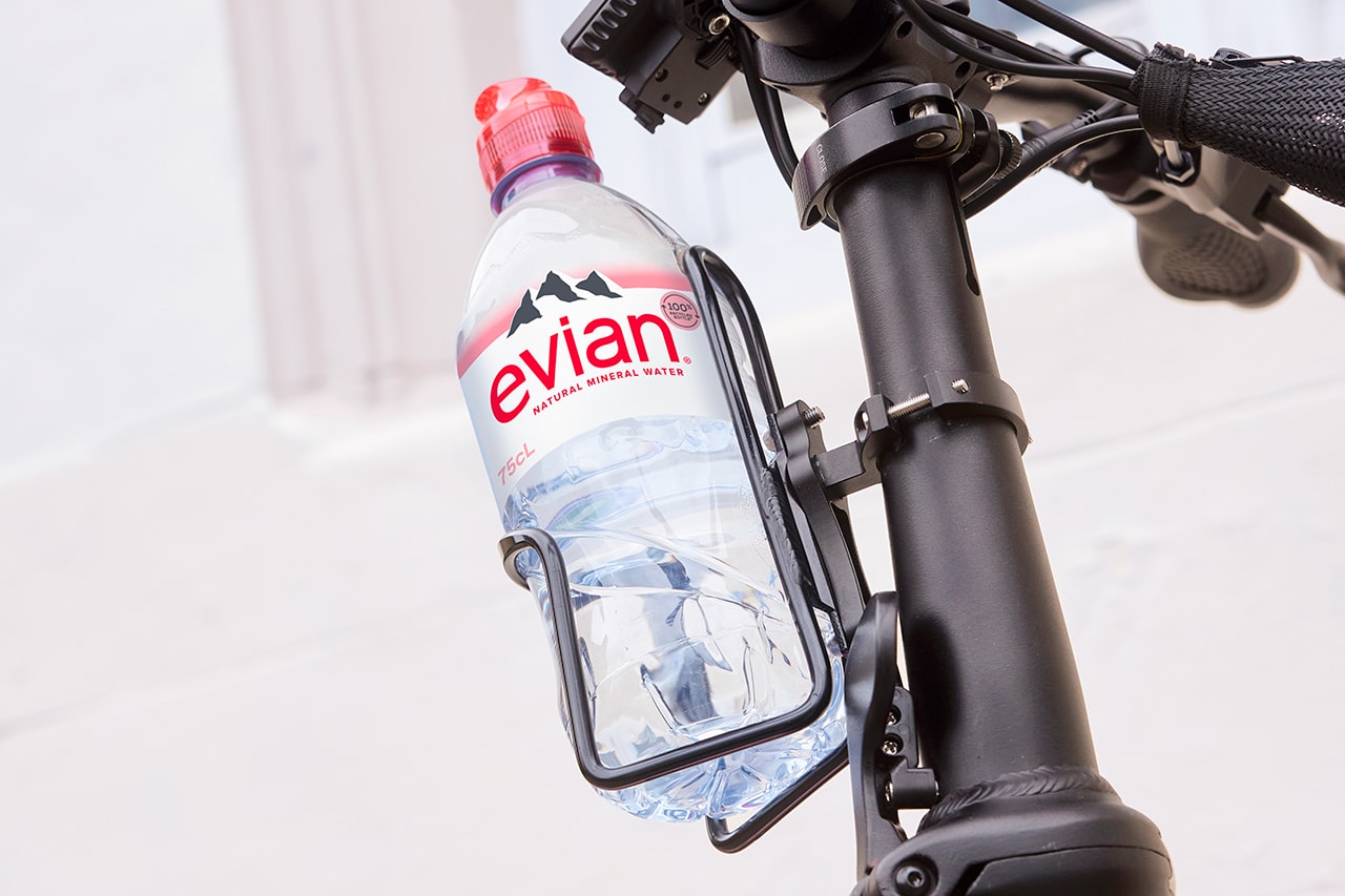 evian mate cat burns singer e-bike bicycle sustainability video music commute inspiration