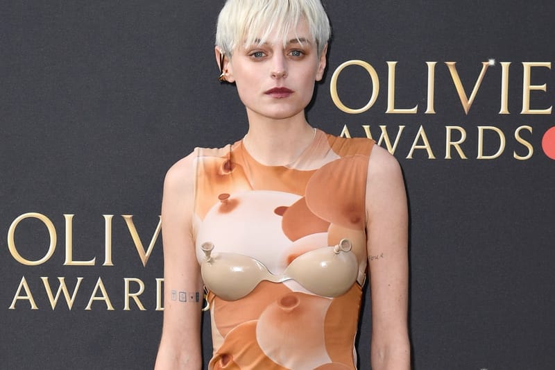 Emma Corrin Turns Heads With a Deflated Balloon Bra at the Olivier Awards 2022