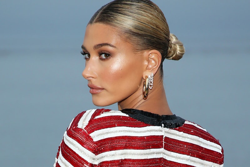 Hailey Bieber Model Justin Model Blonde Hair Bun