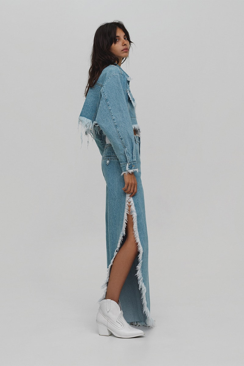 ksenia schnaider ukrainian independent fashion brand denim jackets shirts dresses lookbook