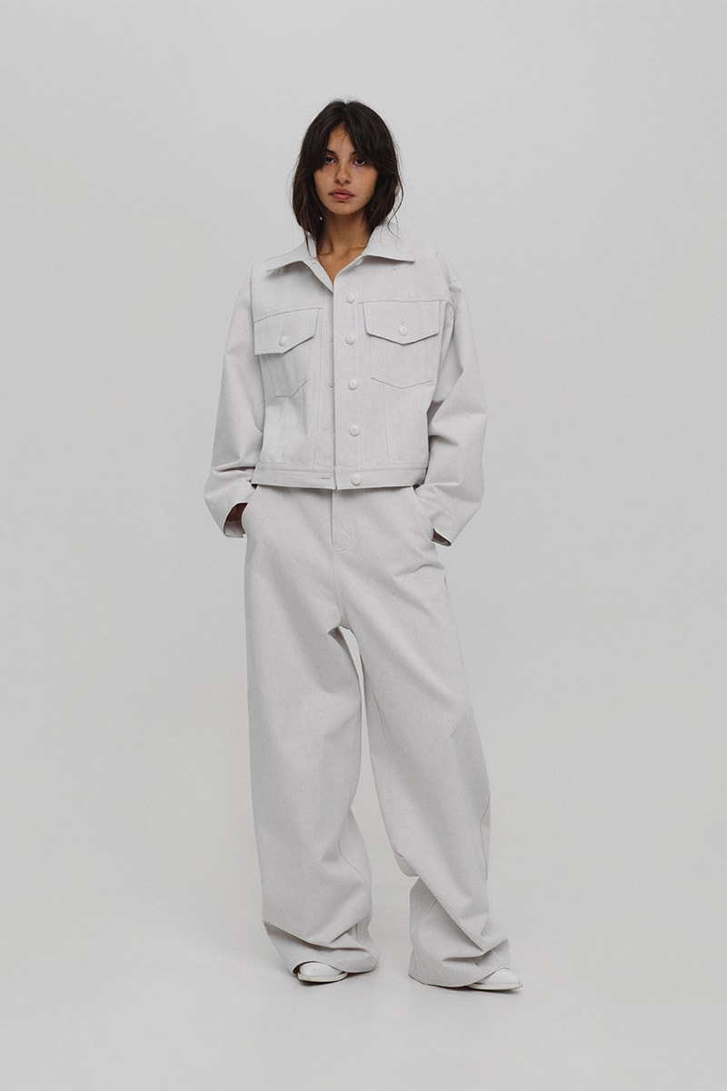 ksenia schnaider ukrainian independent fashion brand denim jackets shirts dresses lookbook