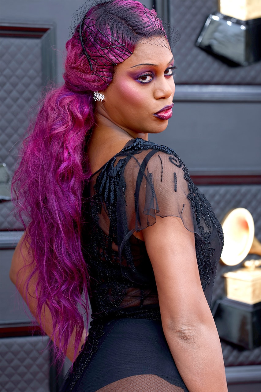 Grammys 2022 64th annual grammy awards best hair looks colors laverne cox, arlo parks, j balvin, kid laroi
