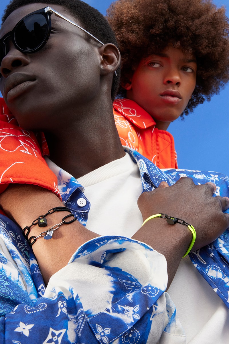 louis vuitton virgil abloh unicef silver lockit bracelets donation charity jewelry