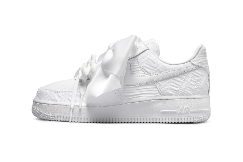 Nike Womens Air Force 1 Low Bow White Sneakers Footwear Kicks Shoes