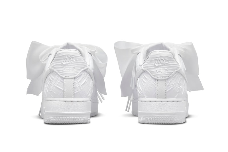 Nike Womens Air Force 1 Low Bow White Sneakers Footwear Kicks Shoes
