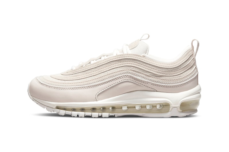 Nike Air Max 97 White Tan Beige Womens Sneakers Kicks Footwear Shoes