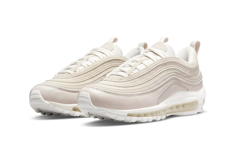 Nike Air Max 97 White Tan Beige Womens Sneakers Kicks Footwear Shoes