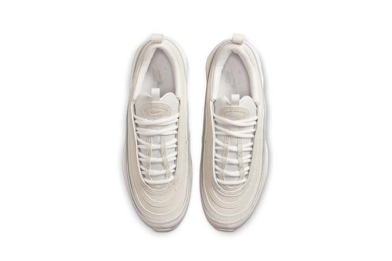 Nike Air Max 97 White Tan Beige Womens Sneakers Kicks Footwear Shoes