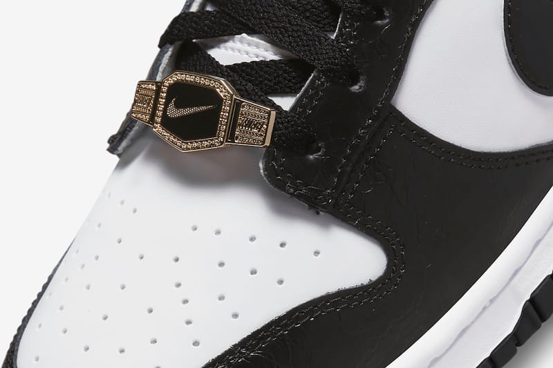 Nike Dunk Low "Panda" Gets a Sparkly Gold Twist