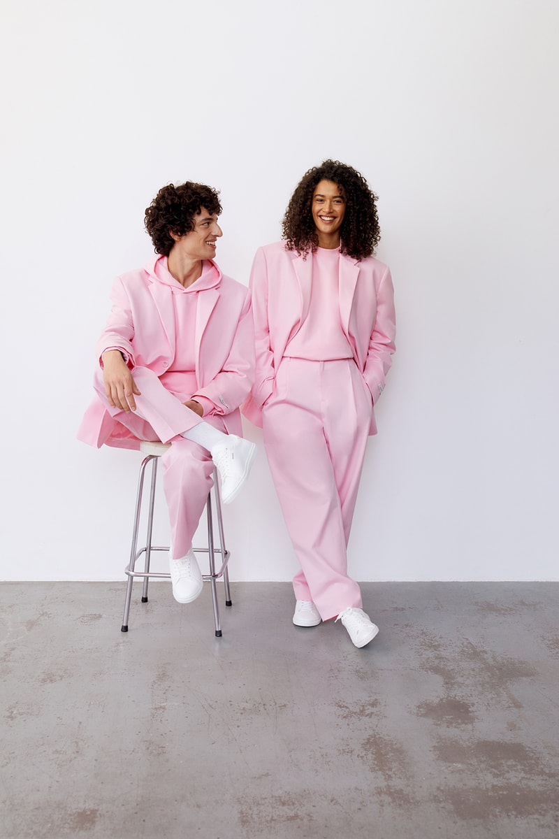 PANGAIA Tailoring Collection Suit Jacket Pants Sakura Pink