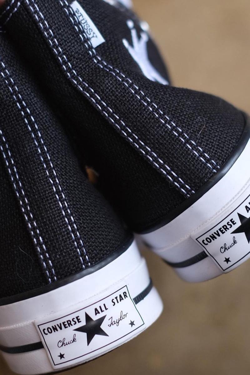 Stussy Converse Chuck 70 Hi Collaboration Closer Look Images Release Info