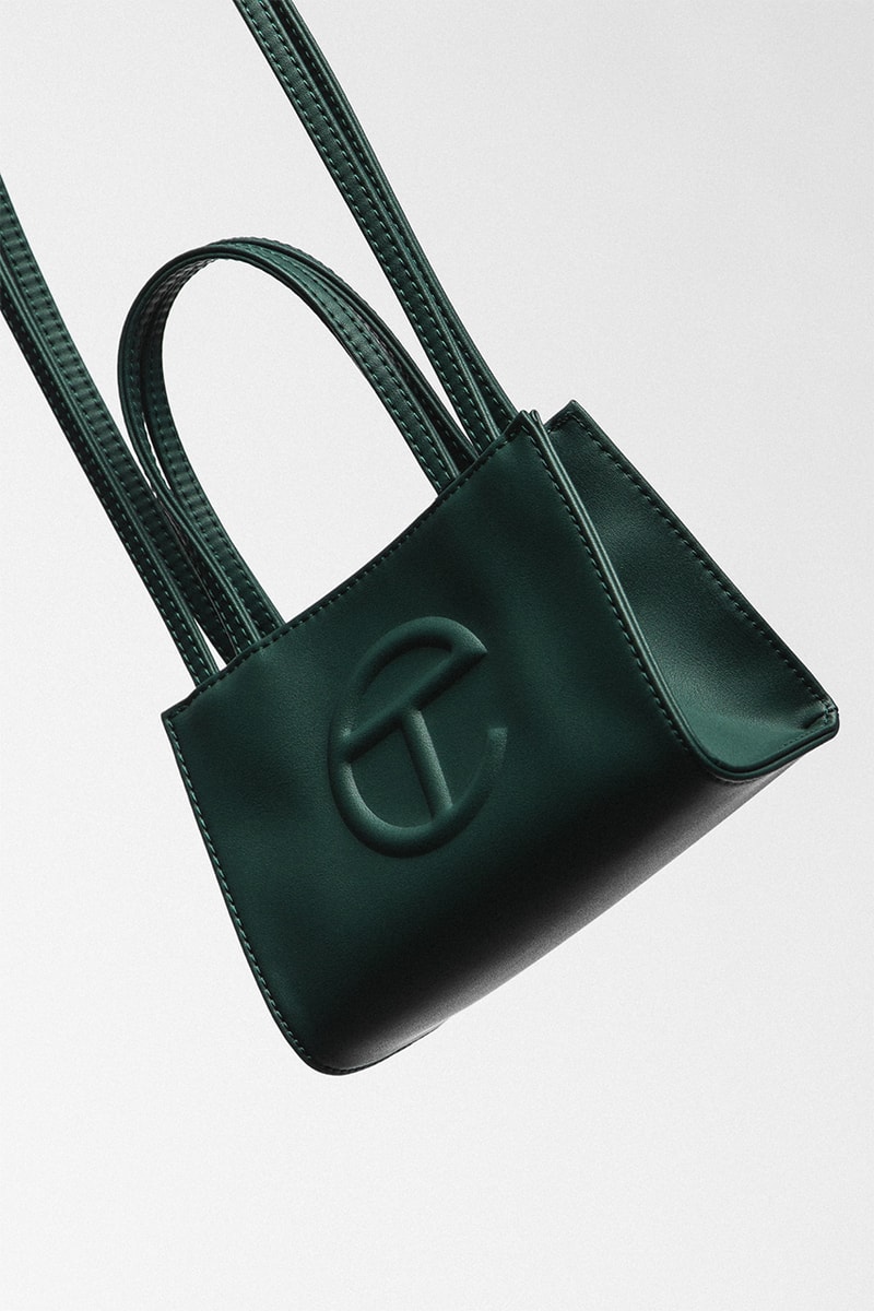 telfar shopping bag dark olive
