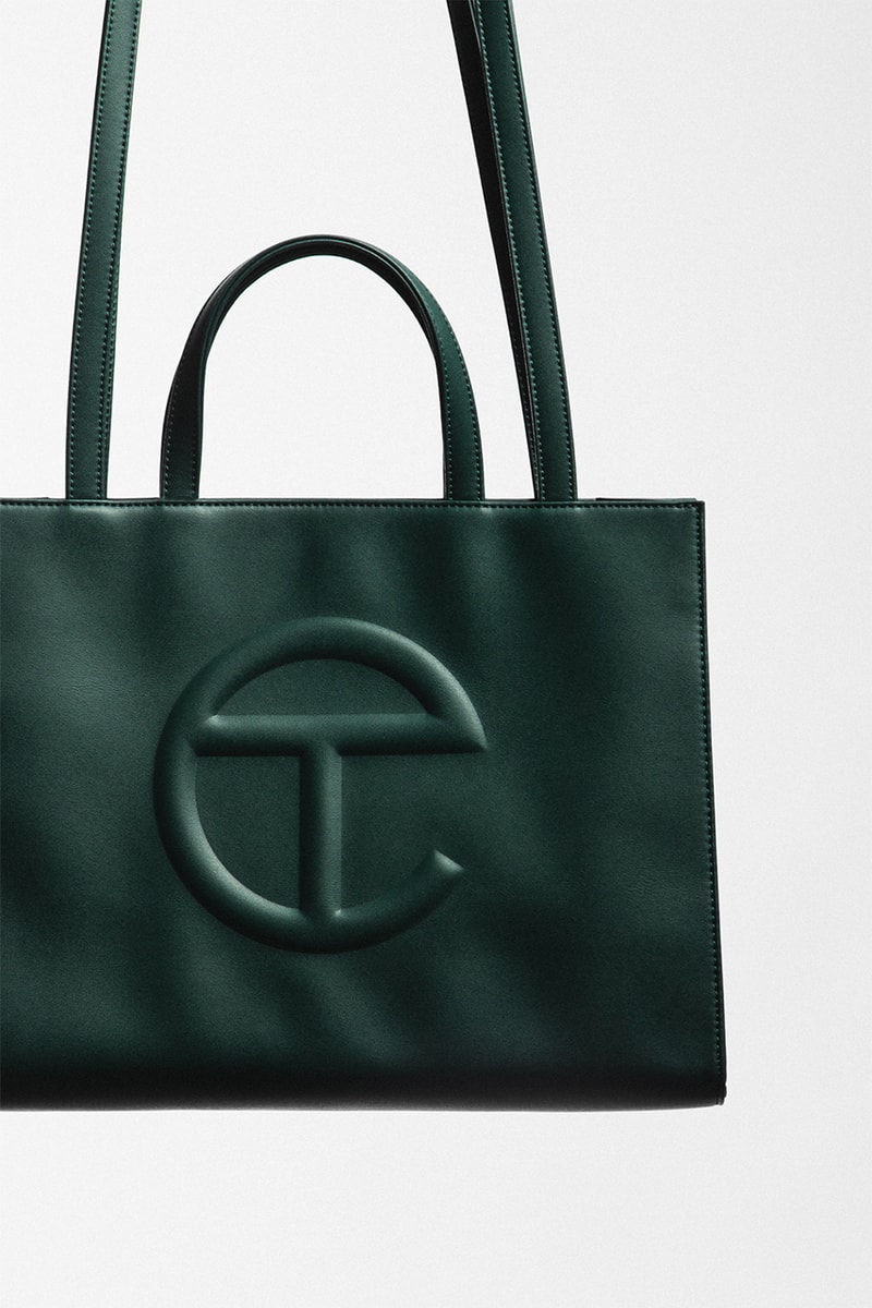 telfar shopping bag dark olive