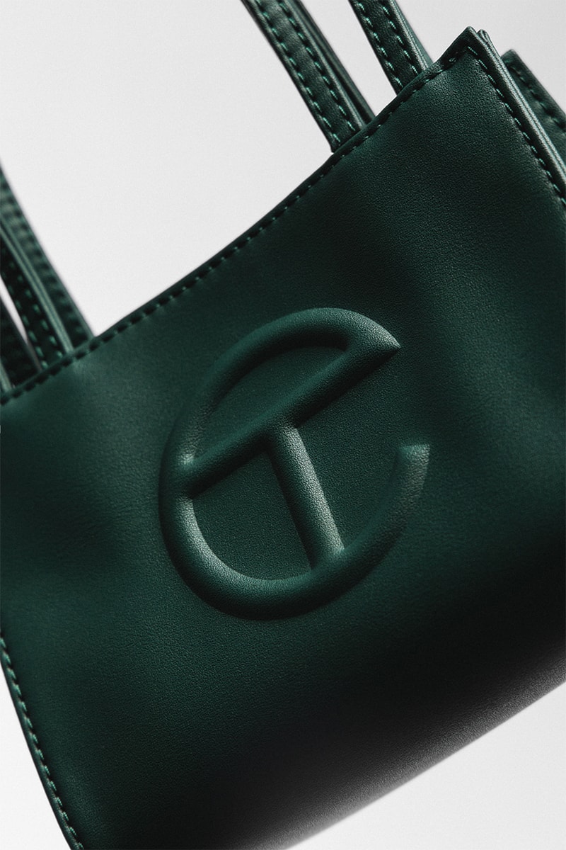 telfar shopping bag dark olive