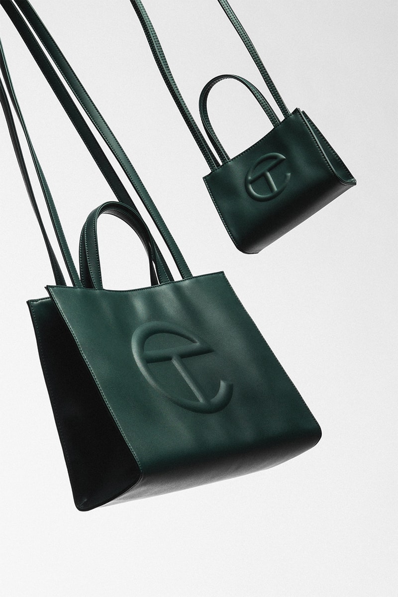 telfar shopping bag dark olive
