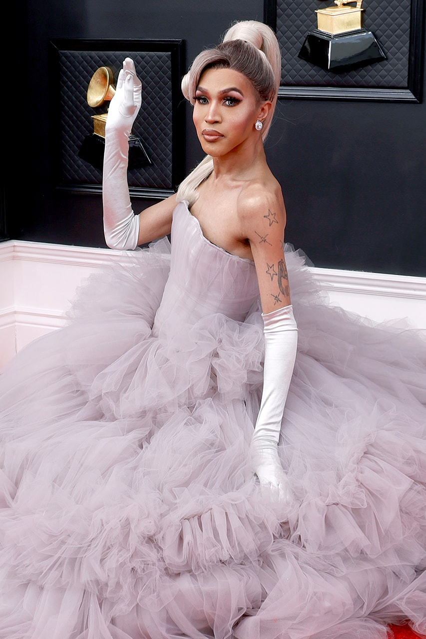 Grammys 2022 64th annual grammy awards best hair looks colors laverne cox, arlo parks, j balvin, kid laroi