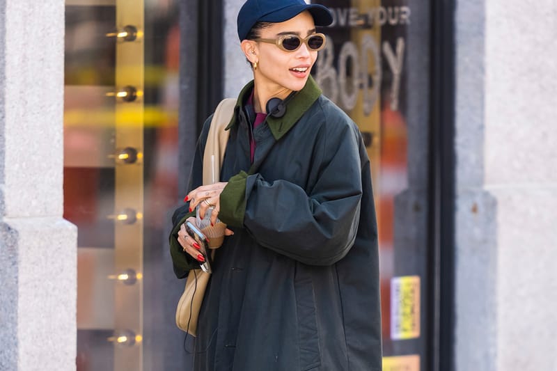 Zoë Kravitz Nails Minimalist Spring Style