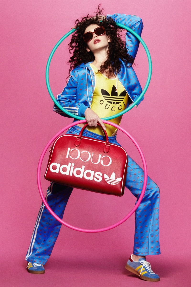 Adidas Gucci Fall 2022 80s Sportswear Collection Lookbook Tracksuits Dresses Shoes