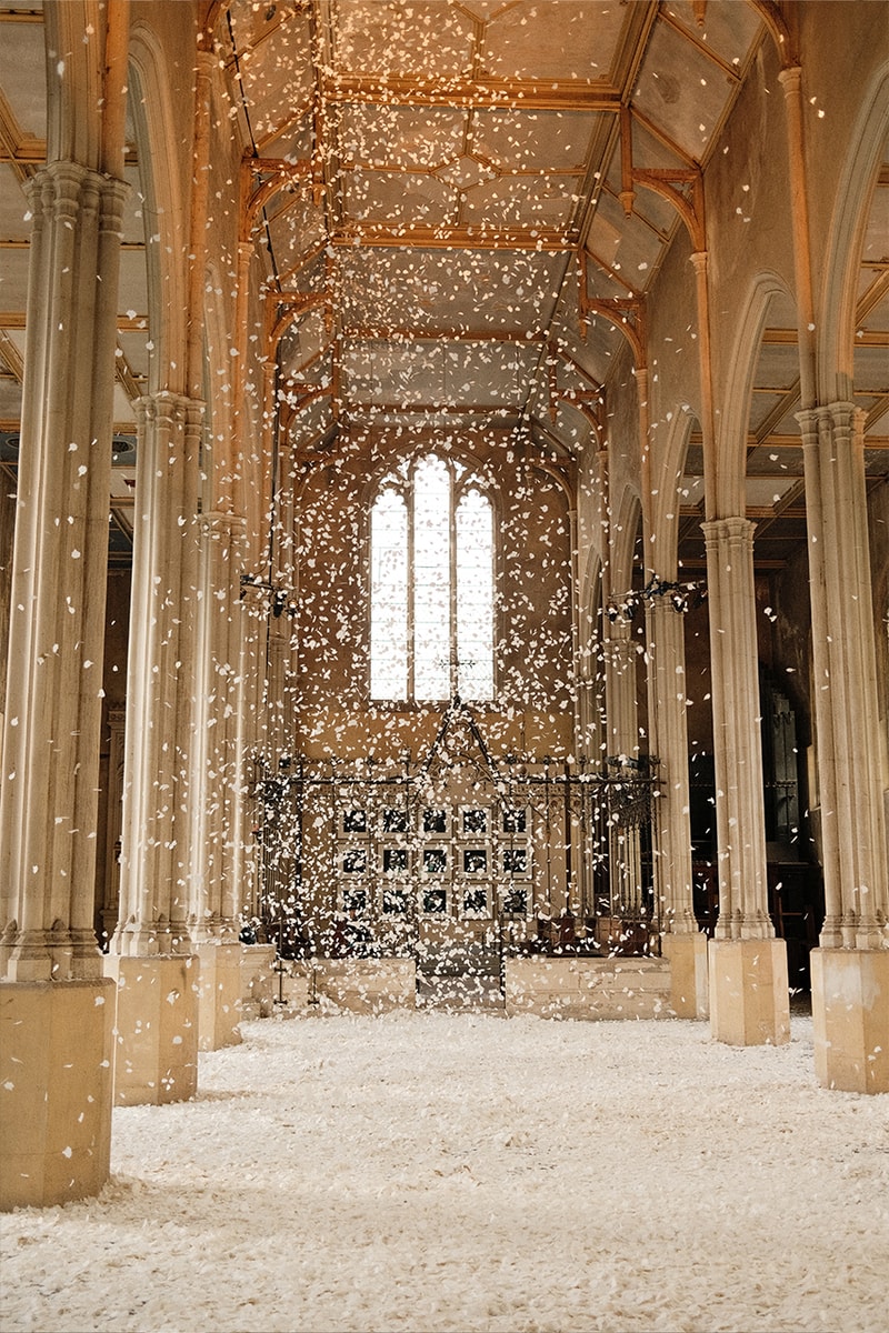 CJ Hendry London Art Exhibition Installation Sensory Flowers Drawings Church
