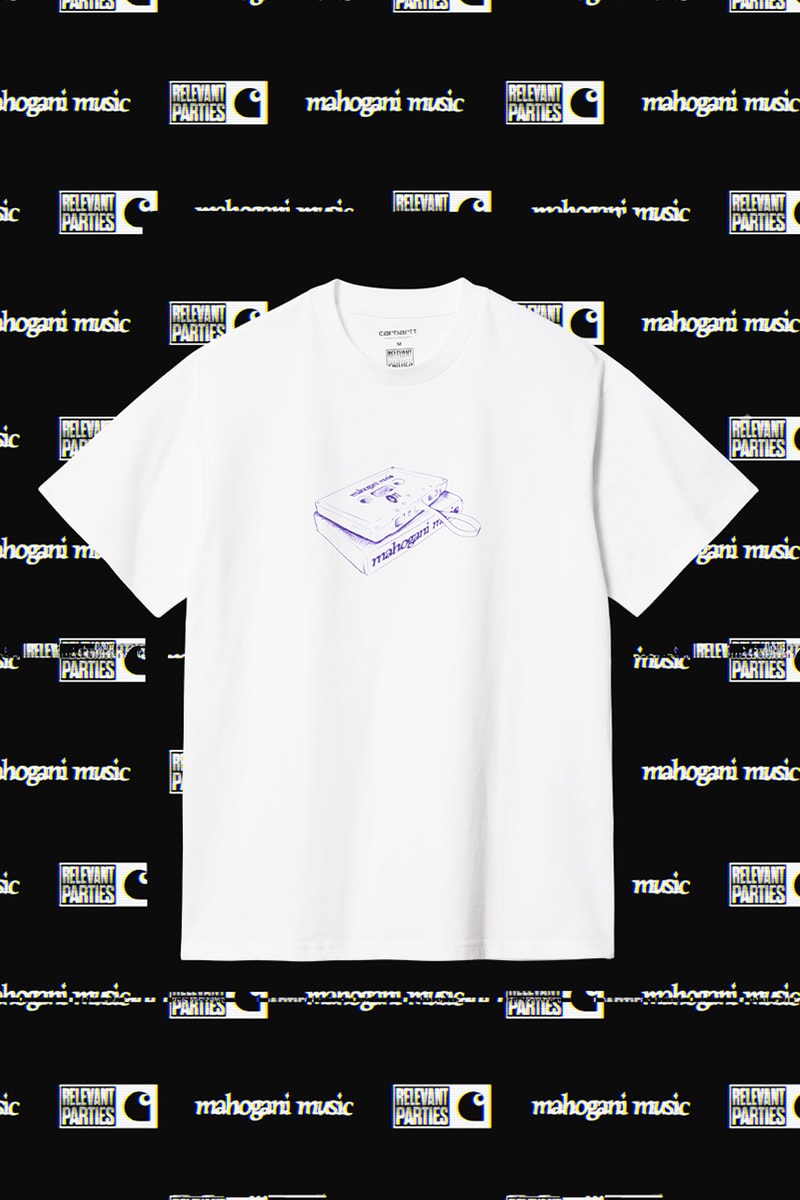 Carhartt WIP Workwear Brand Mahogani Music Record Label Podcast T-Shirts Cassette Tape