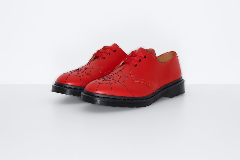 Supreme Dr. Martens 3-Eye Shoe Collaboration Red White Black