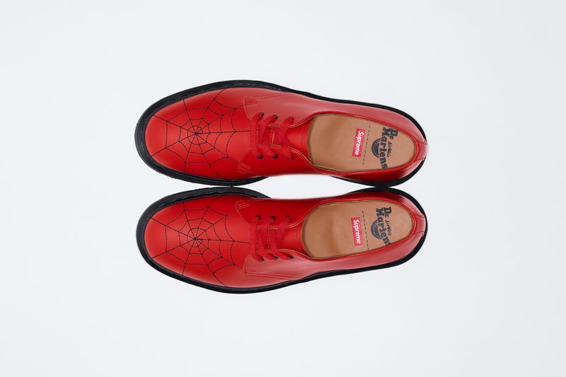 Supreme Dr. Martens 3-Eye Shoe Collaboration Red White Black