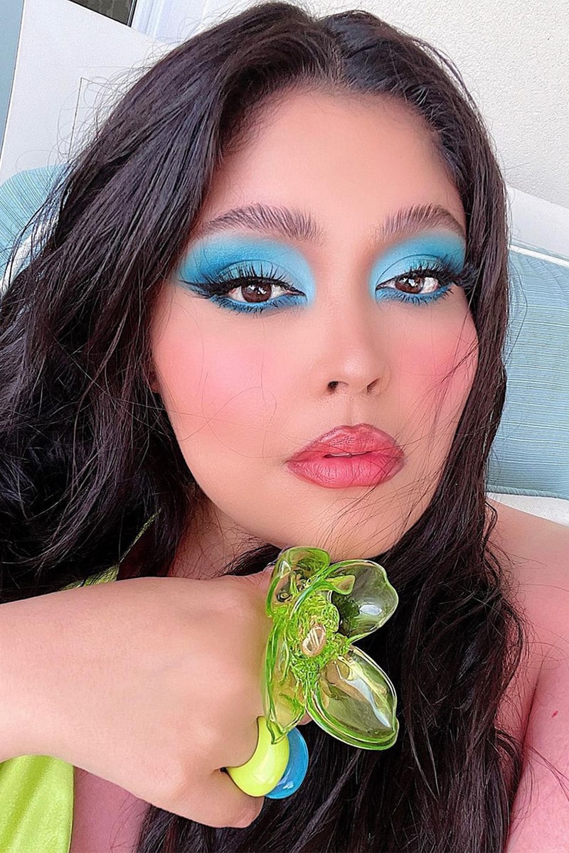 best experimental summer trends to try 2022 eyeliner eyeshadow mascara blushes face gems