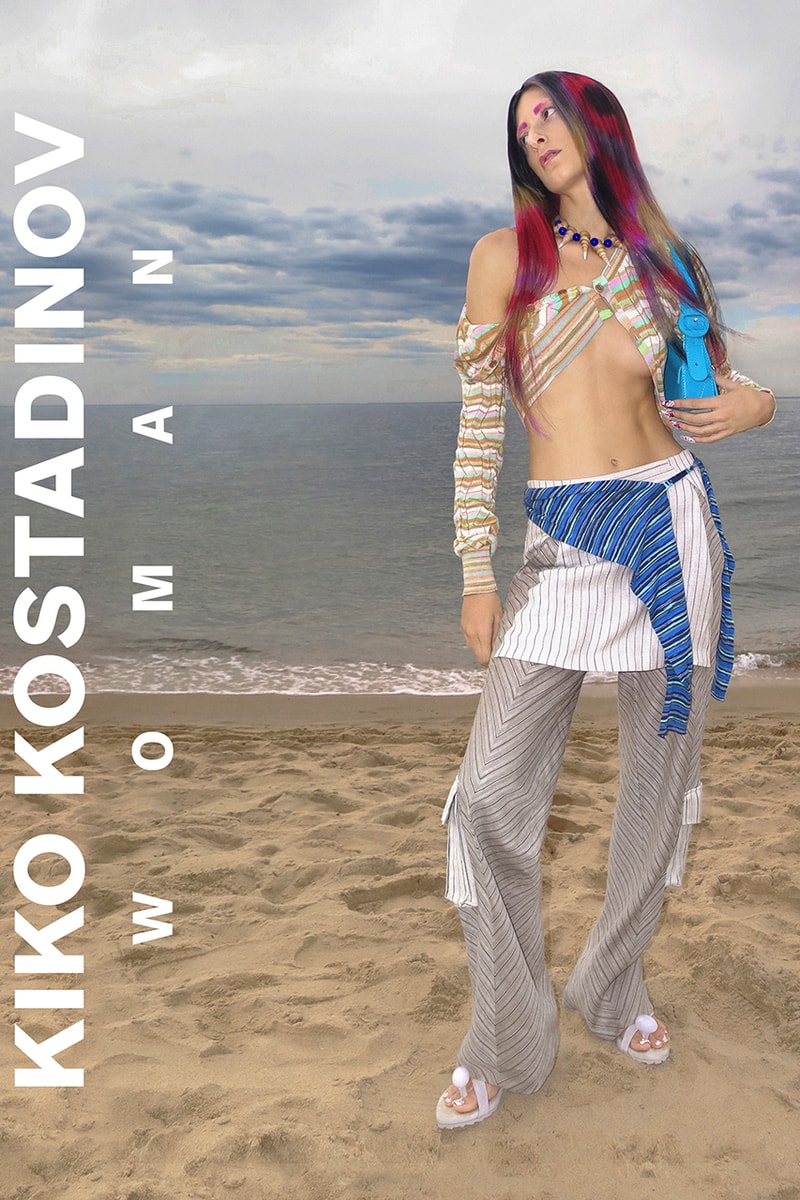 Kiko Kostadinov SS22 Womenswear Campaign Beach Australia Tops Trousers Bags
