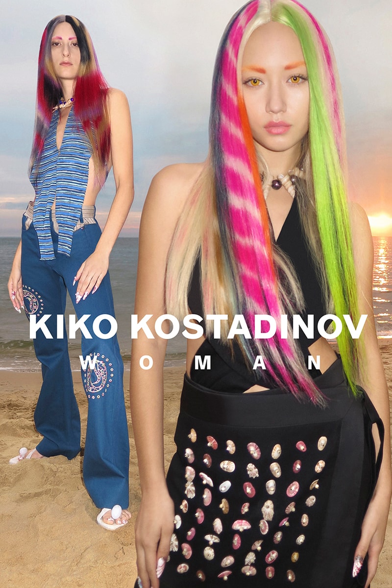 Kiko Kostadinov SS22 Womenswear Campaign Beach Australia Tops Trousers Bags