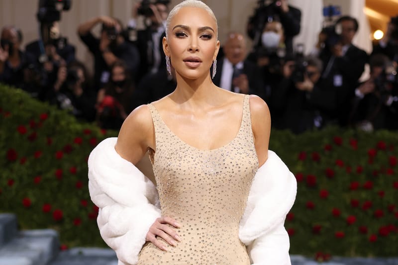 Kim Kardashian Attends 2022 Met Gala in Iconic Marilyn Monroe Dress
