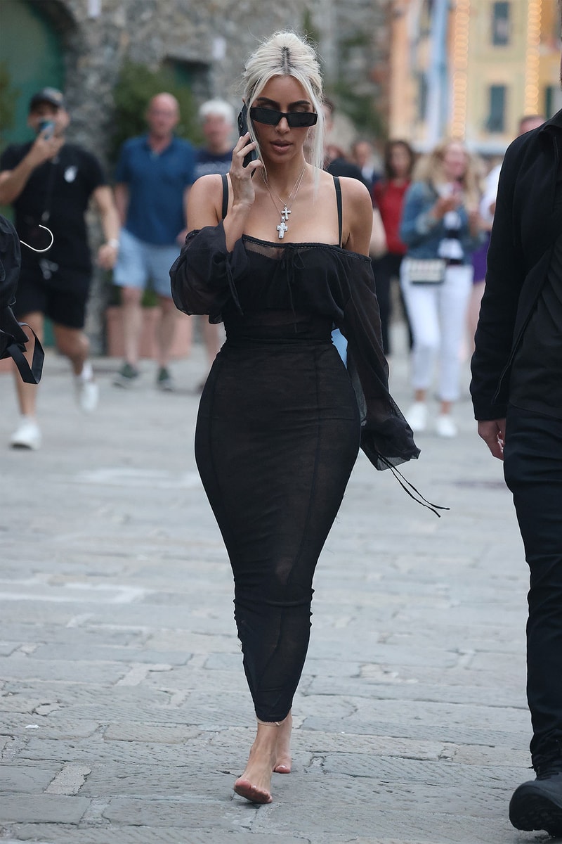 Kourtney Kardashian Kim Khloe Kendall Kylie Jenner Italy Wedding Outfits Celebrity Style Images