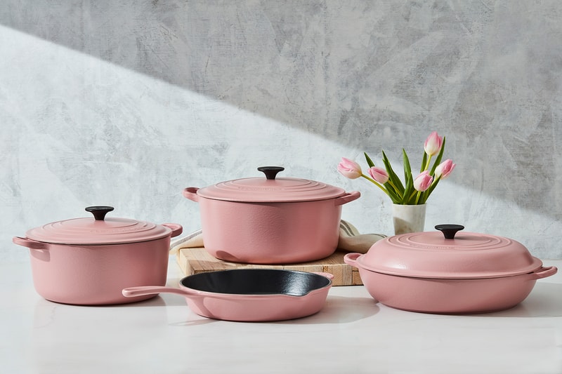 Le Creuset Classic Matte Sugar Pink Round Dutch Oven Braiser Deep Skillet Kitchenware