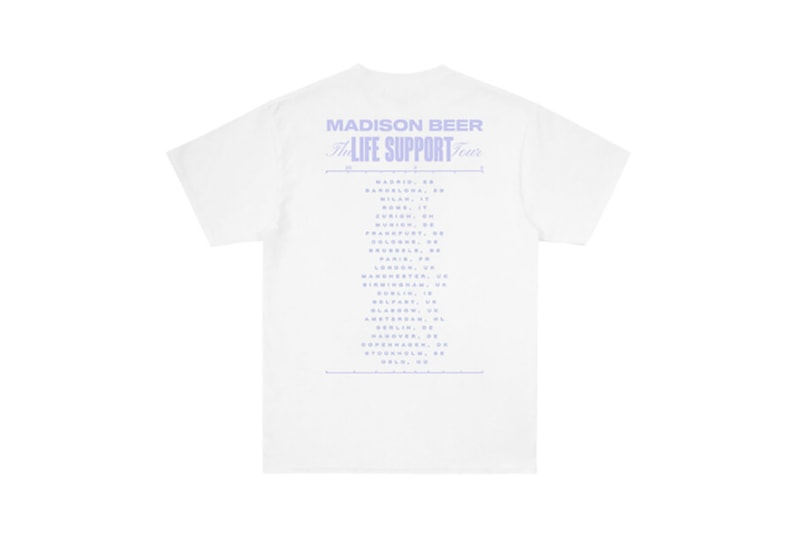 Madison Beer Life Support EU Tour Merch Collection 