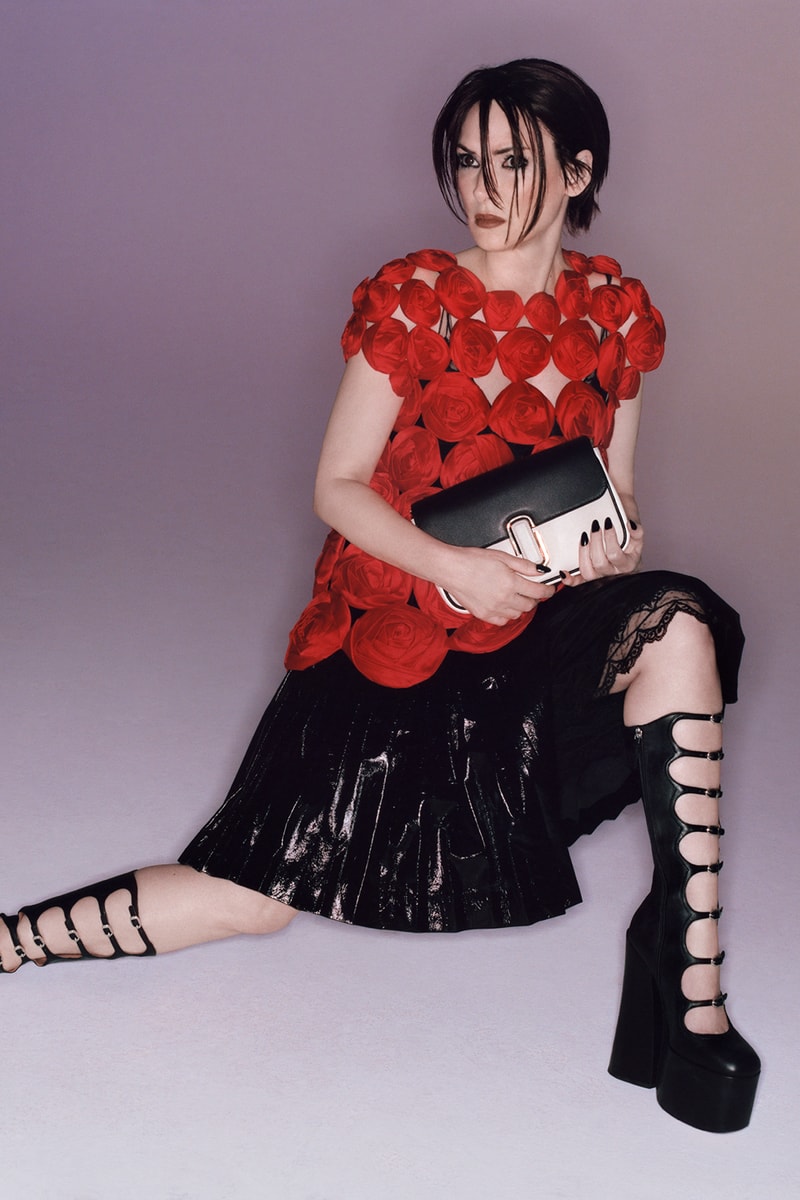 Winona Ryder Marc Jacobs J Shoulder Bag Campaign