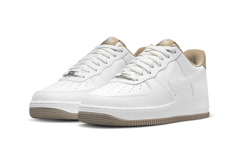 Nike Air Force 1 Low White Taupe AF1 Low Sneakers Footwear Kicks Shoes 
