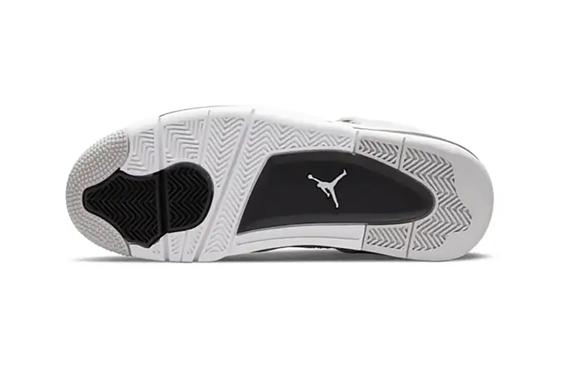 Nike Air Jordan 4 White and Black Sneakers Footwear Shoes Kicks 