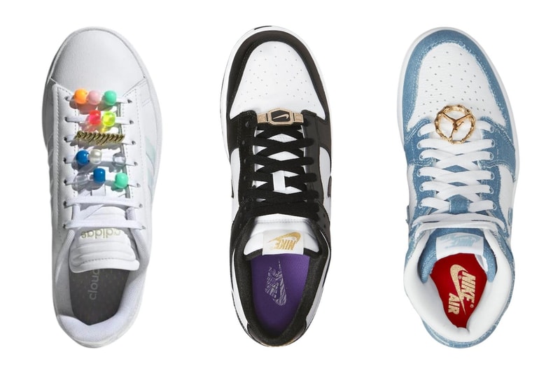 Sneaker Trends Women Embellishment Lace Locks Nike Air Jordan adidas