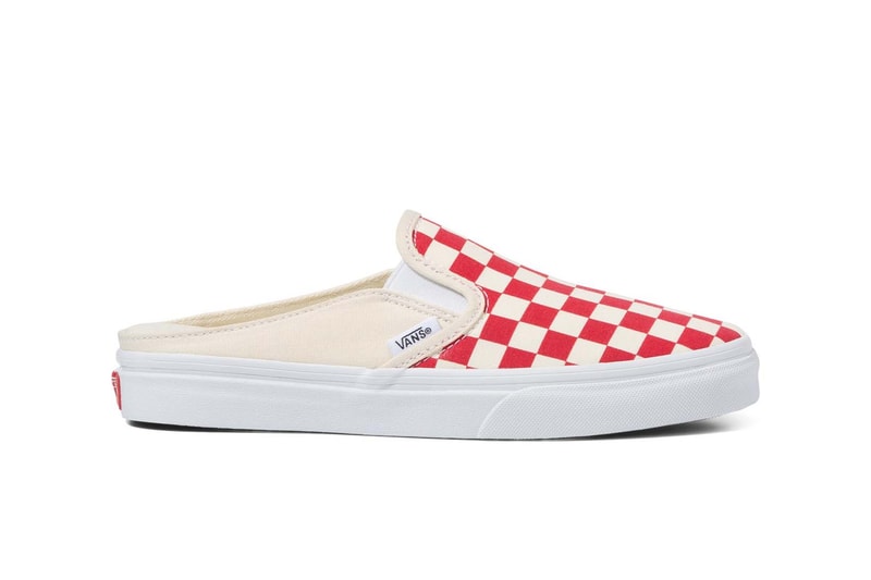 Under the Baedar Vans Checkerboard Classic Slip-On Mule