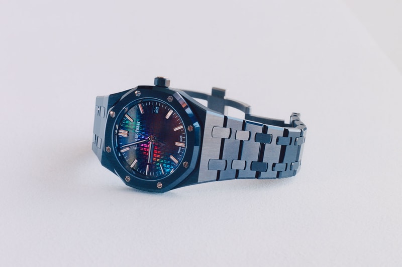 Audemars Piguet Carolina Bucci Royal Oak Selfwinding Black Ceramic Rainbow Dial Watch Images 