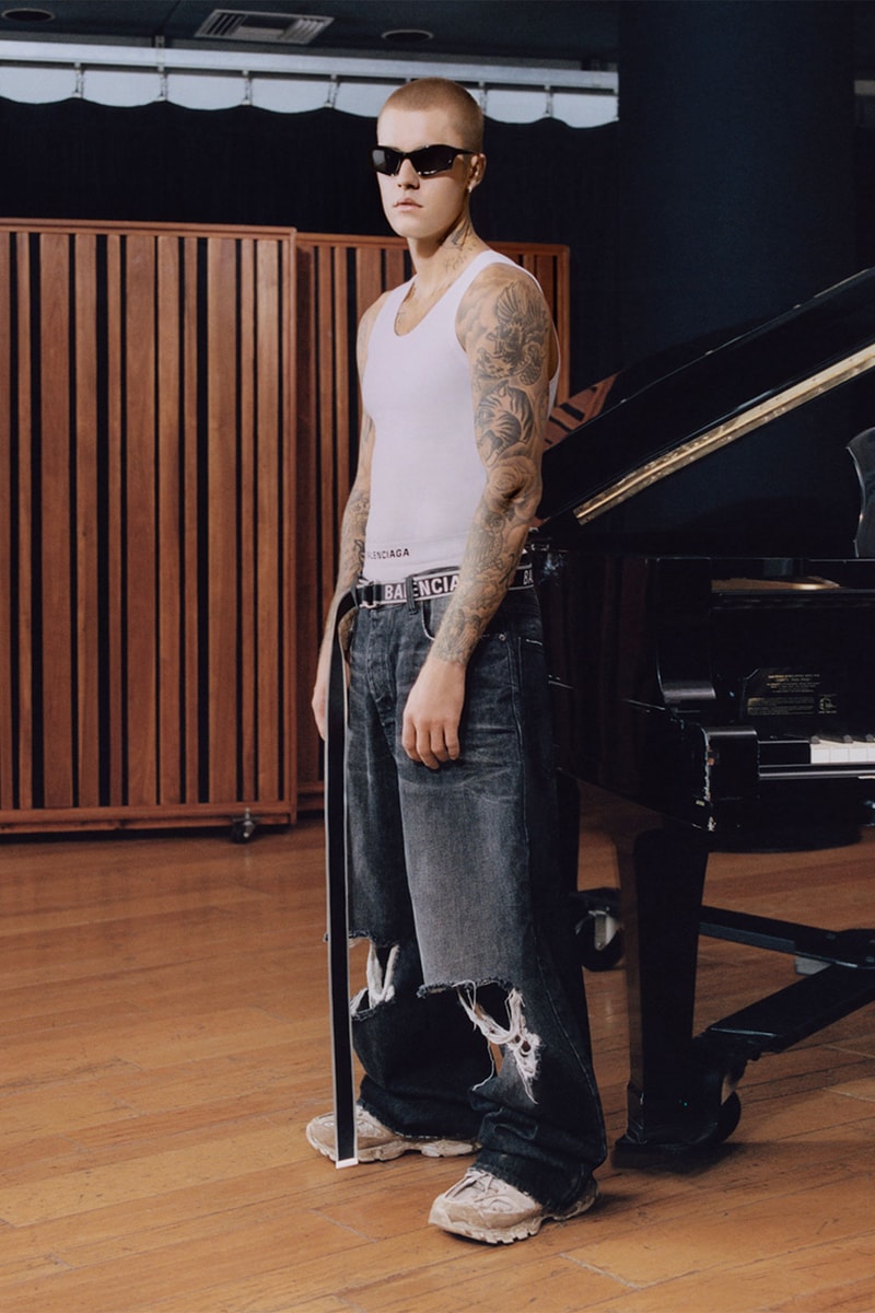 Balenciaga BB Monogram Print Campaign Kim Kardashian Justin Bieber Images Release